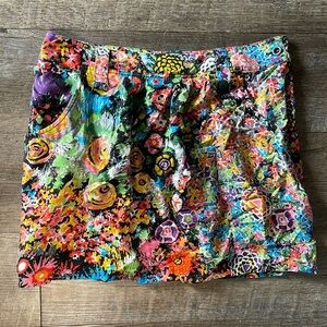 See by Chloe 100% silk floral skirt